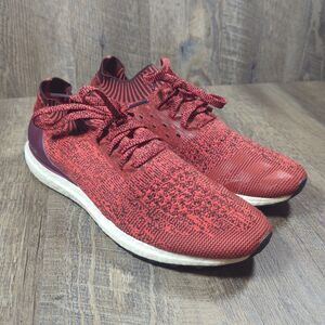 Adidas UltraBoost Uncaged Red Dark Burgundy Running Sneakers Men's Size 13